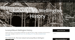 Desktop Screenshot of mtwellingtonhistory.com